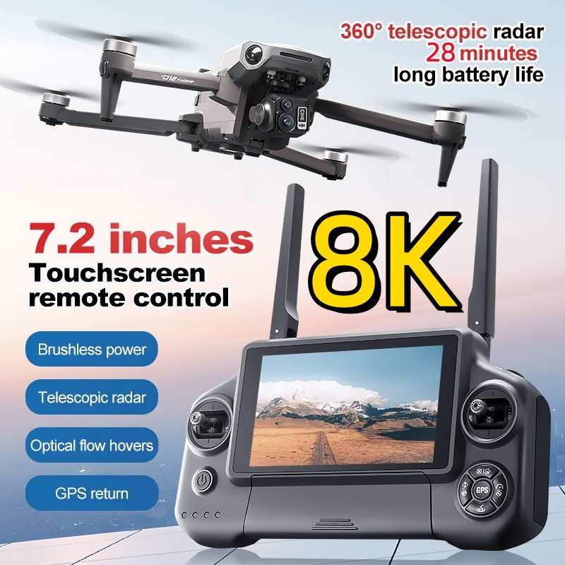 Drone Controller Screen - Drone RC Quadcopter 8K 3 Axis