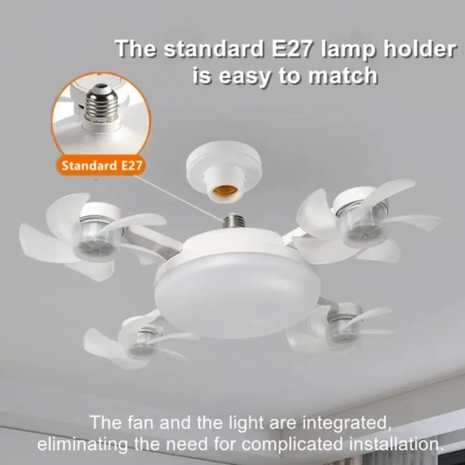 Kipas Angin Plafon 3-in-1 Mode - Drone Beacon Light ulasan dan harga