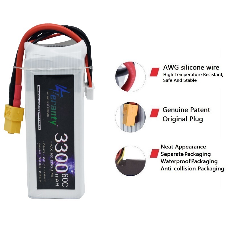 LiPo baterai isi ulang 4S 3300 - Drone Battery Adapter ulasan dan harga