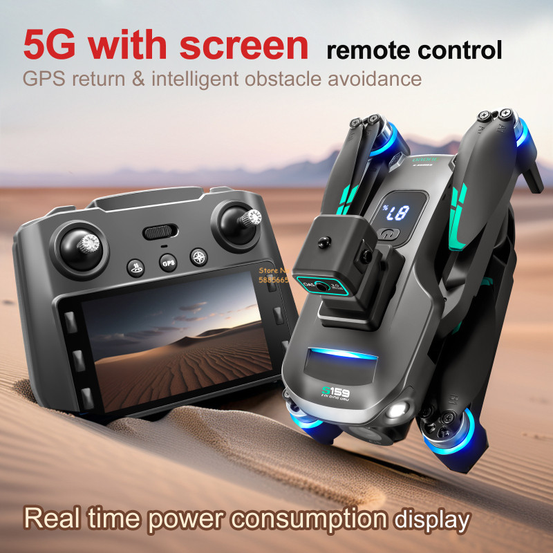 Drone Quadcopter kendali jarak - Drone Controller Screen ulasan dan harga