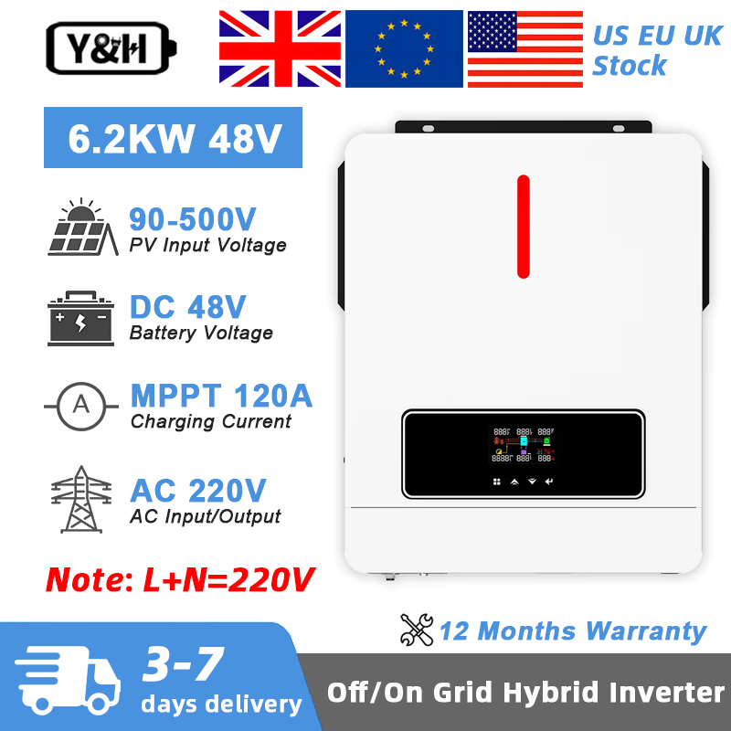 Inverter Surya Hybrid Y&H 6.2K - Drone Solar Charger ulasan dan harga